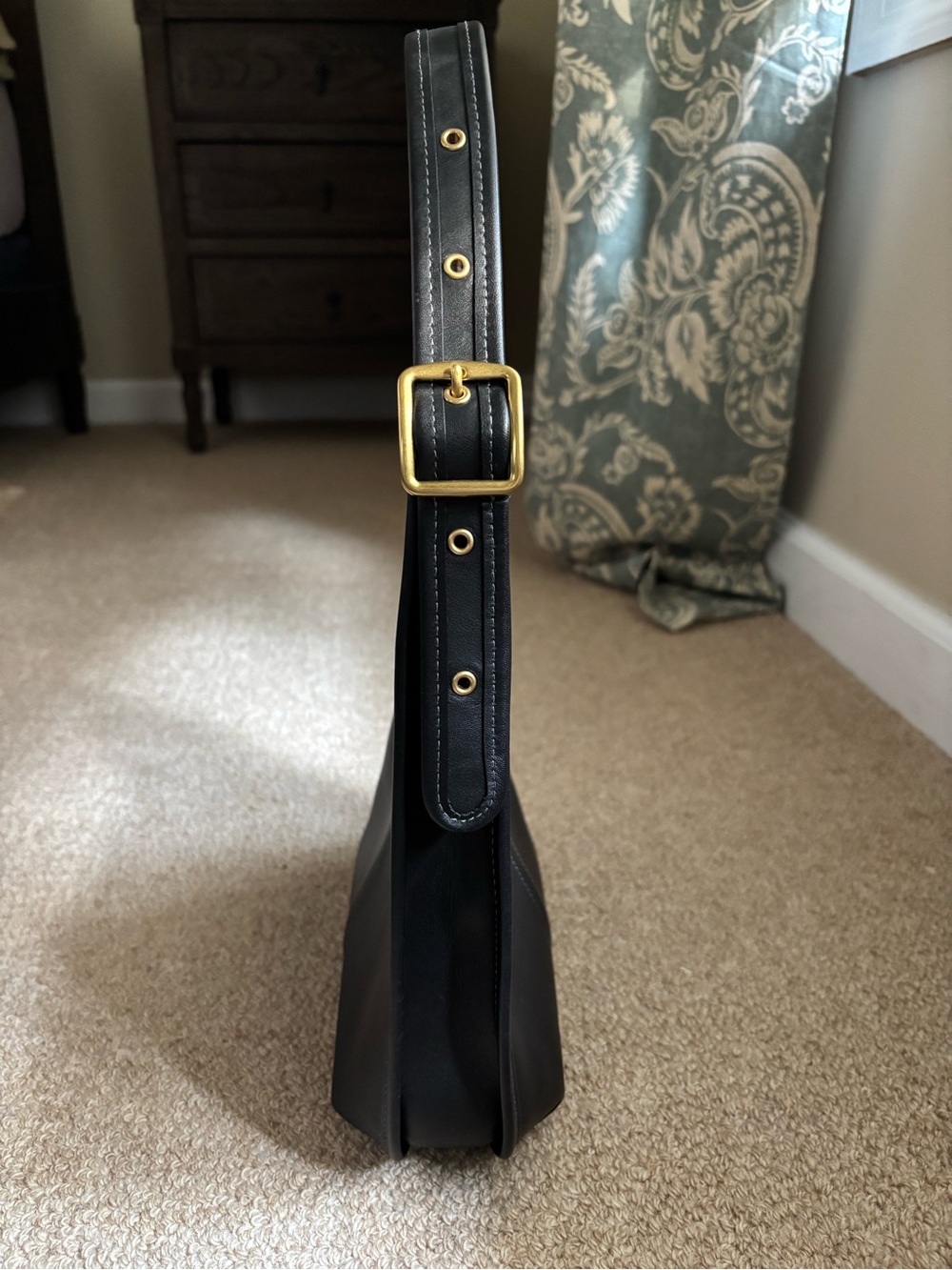 Coach Black Leather Shoulder Hobo - Picture 12 of 12